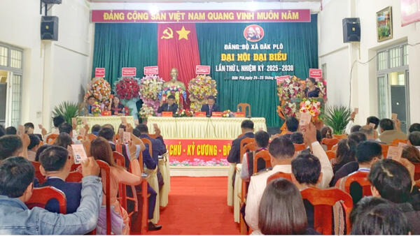 Phiên trù bị Đại hội Đại biểu Đảng bộ xã Đăk Plô lần thứ I, nhiệm kỳ 2025 – 2030