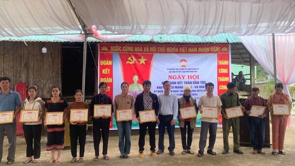 Xã Đăk Plô tổ chức Ngày hội Đại đoàn kết toàn dân tộc tại các thôn trên địa xã