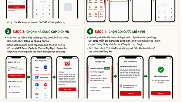 HƯỚNG DẪN ĐĂNG KÝ VÀ KÍCH HOẠT CHỮ KÝ SỐ CÁ NHÂN MIỄN PHÍ TRÊN ỨNG DỤNG VNeID