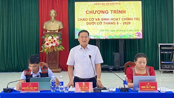 Chương trình chào cờ, sinh hoạt chính trị dưới cờ tháng 8 – 2026